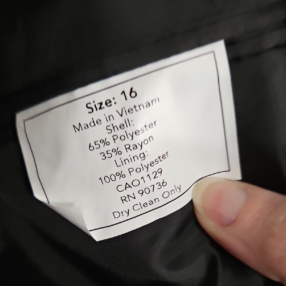 Boy's Black Suit Jacket And Pants